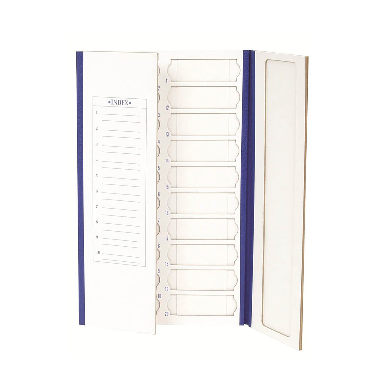Cardboard Slide Folder, blue